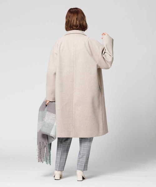 HONEYSUCKLE ROSE（ハニーサックルローズ）の「【HONEYSUCKLE ROSE】チェスターコート（チェスターコート・レディース・ブラック/ベージュ・フリー）」の9枚目の写真