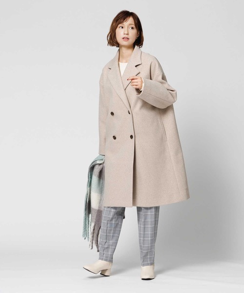 HONEYSUCKLE ROSE（ハニーサックルローズ）の「【HONEYSUCKLE ROSE】チェスターコート（チェスターコート・レディース・ブラック/ベージュ・フリー）」の18枚目の写真