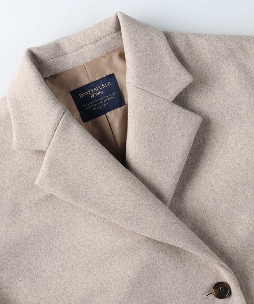 HONEYSUCKLE ROSE（ハニーサックルローズ）の「【HONEYSUCKLE ROSE】チェスターコート（チェスターコート・レディース・ブラック/ベージュ・フリー）」の13枚目の写真