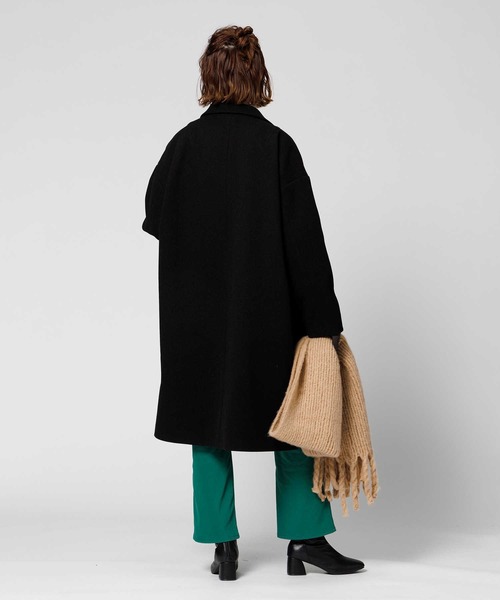 HONEYSUCKLE ROSE（ハニーサックルローズ）の「【HONEYSUCKLE ROSE】チェスターコート（チェスターコート・レディース・ブラック/ベージュ・フリー）」の7枚目の写真