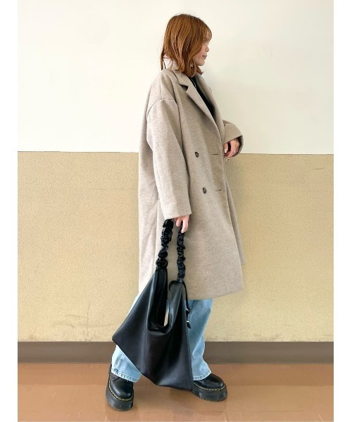 HONEYSUCKLE ROSE（ハニーサックルローズ）の「【HONEYSUCKLE ROSE】チェスターコート（チェスターコート・レディース・ブラック/ベージュ・フリー）」の20枚目の写真