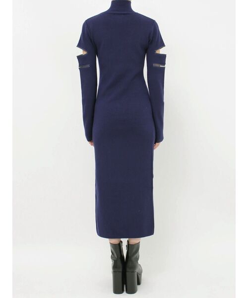 EVRIS（エヴリス）の「ダブルZIPニットロングワンピース（ワンピース・レディース・アイボリー/ネイビー/ブラック・FREE）」の14枚目の写真