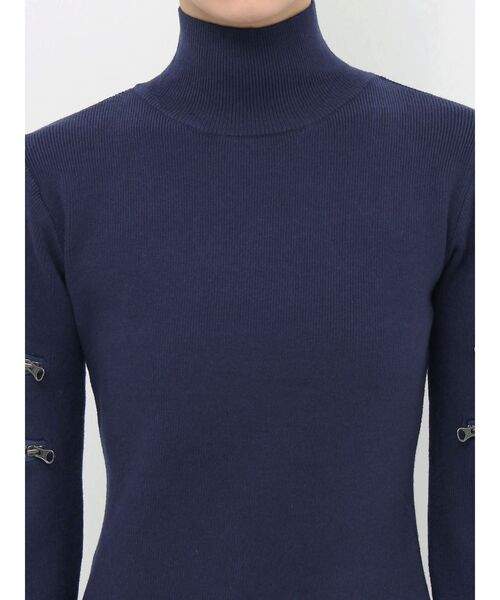 EVRIS（エヴリス）の「ダブルZIPニットロングワンピース（ワンピース・レディース・アイボリー/ネイビー/ブラック・FREE）」の13枚目の写真