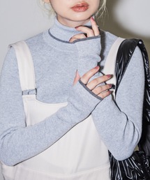 MERLOT | 配色タートルニット(ニット/セーター)