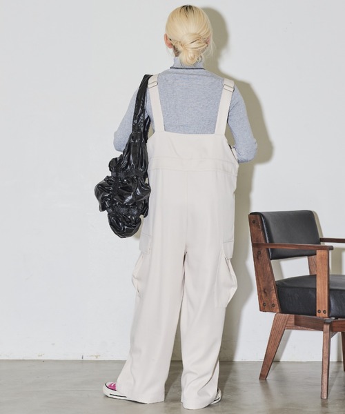 MERLOT（メルロー）の「配色タートルニット（ニット/セーター・レディース・ピンク/グリーン/ダークグレー/グレー・FREE）」の13枚目の写真