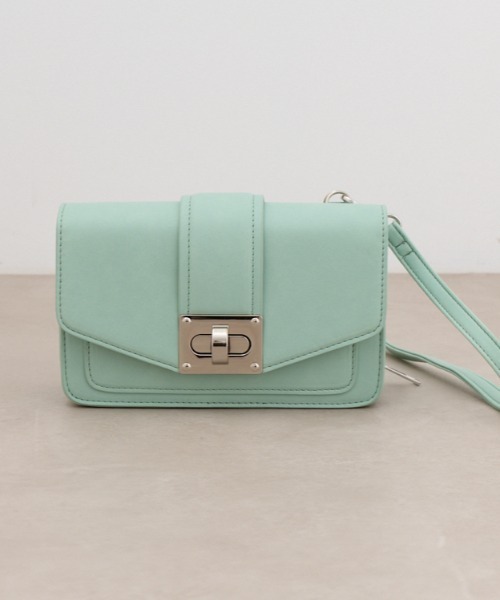 ターンロックフラップウォレットバッグ（ショルダーバッグ）｜AZUL BY