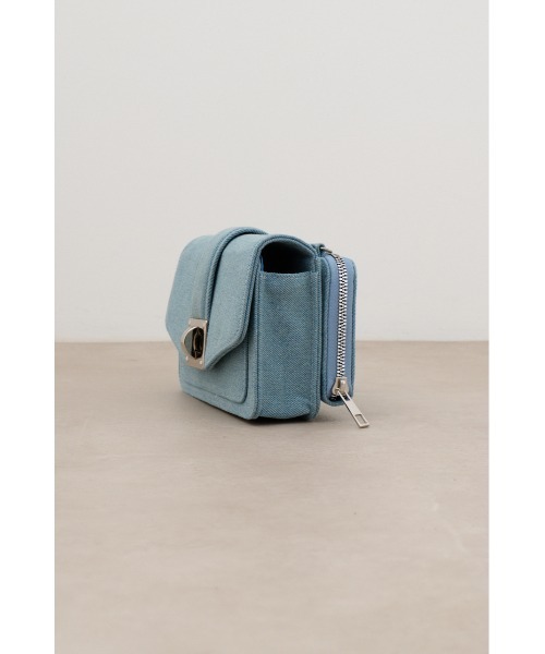 ターンロックフラップウォレットバッグ（ショルダーバッグ