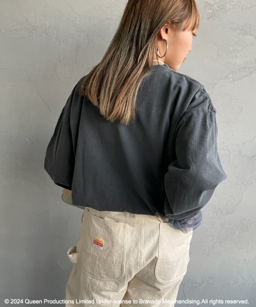 GOOD ROCK SPEED（グッドロックスピード）の「[GOOD ROCK SPEED/グッドロックスピード] 別注 QUEEN ロゴプリントロンT（Tシャツ/カットソー・レディース・ブラック・S/M/L）」の6枚目の写真
