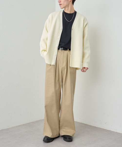 COLONY 2139（コロニートゥーワンスリーナイン）の「スポンディッシュカーディガン（カーディガン/ボレロ・メンズ・アイボリー/ブラック/グリーン・MEDIUM/LARGE）」の18枚目の写真