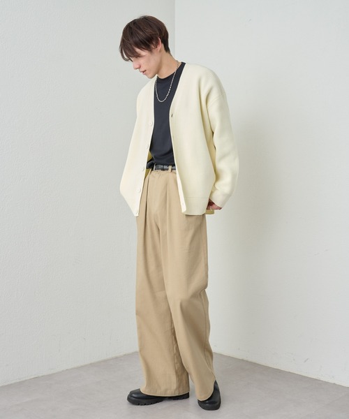 COLONY 2139（コロニートゥーワンスリーナイン）の「スポンディッシュカーディガン（カーディガン/ボレロ・メンズ・アイボリー/ブラック/グリーン・MEDIUM/LARGE）」の19枚目の写真