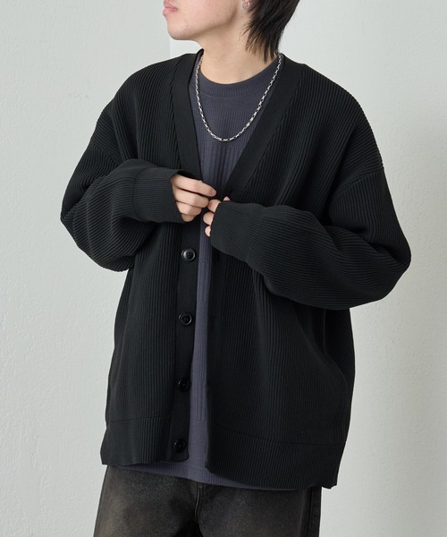 COLONY 2139（コロニートゥーワンスリーナイン）の「スポンディッシュカーディガン（カーディガン/ボレロ・メンズ・アイボリー/ブラック/グリーン・MEDIUM/LARGE）」の8枚目の写真