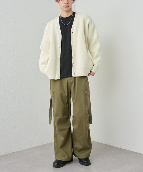 COLONY 2139（コロニートゥーワンスリーナイン）の「スポンディッシュカーディガン（カーディガン/ボレロ・メンズ・アイボリー/ブラック/グリーン・MEDIUM/LARGE）」の16枚目の写真