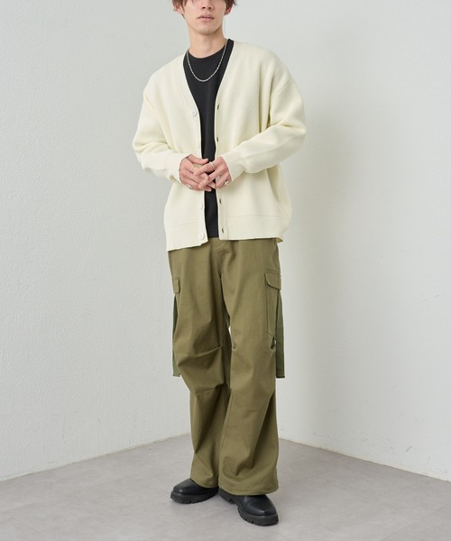 COLONY 2139（コロニートゥーワンスリーナイン）の「スポンディッシュカーディガン（カーディガン/ボレロ・メンズ・アイボリー/ブラック/グリーン・MEDIUM/LARGE）」の17枚目の写真