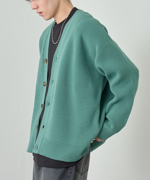 COLONY 2139（コロニートゥーワンスリーナイン）の「スポンディッシュカーディガン（カーディガン/ボレロ・メンズ・アイボリー/ブラック/グリーン・MEDIUM/LARGE）」の15枚目の写真