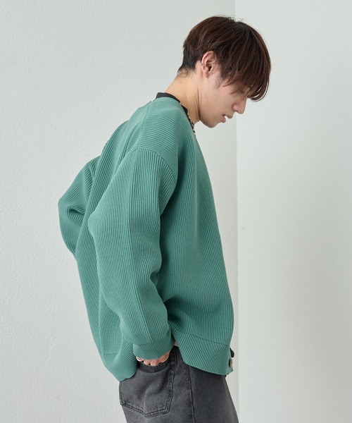 COLONY 2139（コロニートゥーワンスリーナイン）の「スポンディッシュカーディガン（カーディガン/ボレロ・メンズ・アイボリー/ブラック/グリーン・MEDIUM/LARGE）」の14枚目の写真