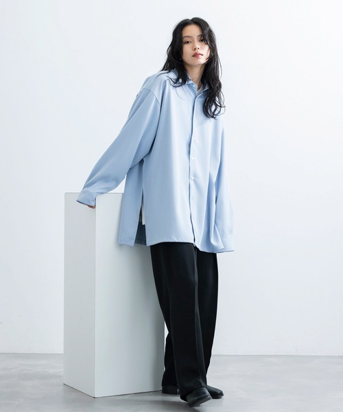 JUNRED(ジュンレッド)の「トロミマキシシャツ(シャツ/ブラウス・メンズ・ホワイト/サックスブルー/ブルー系その他4・S/M/L)」の22枚目の写真