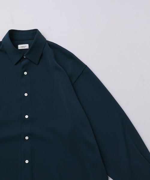 JUNRED(ジュンレッド)の「トロミマキシシャツ(シャツ/ブラウス・メンズ・ホワイト/サックスブルー/ブルー系その他4・S/M/L)」の13枚目の写真