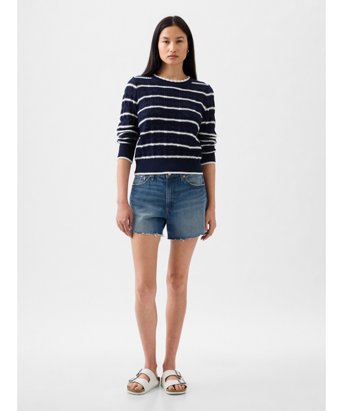 GAP(ギャップ)の「ポインテール セーターニット(ニット/セーター・レディース・グリーン/ホワイト/ホワイト×ブルー/ブラック・M/S/XXS/XS/XL/L)」の10枚目の写真