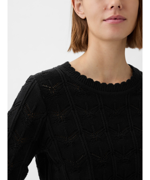 GAP(ギャップ)の「ポインテール セーターニット(ニット/セーター・レディース・グリーン/ホワイト/ホワイト×ブルー/ブラック・M/S/XXS/XS/XL/L)」の4枚目の写真