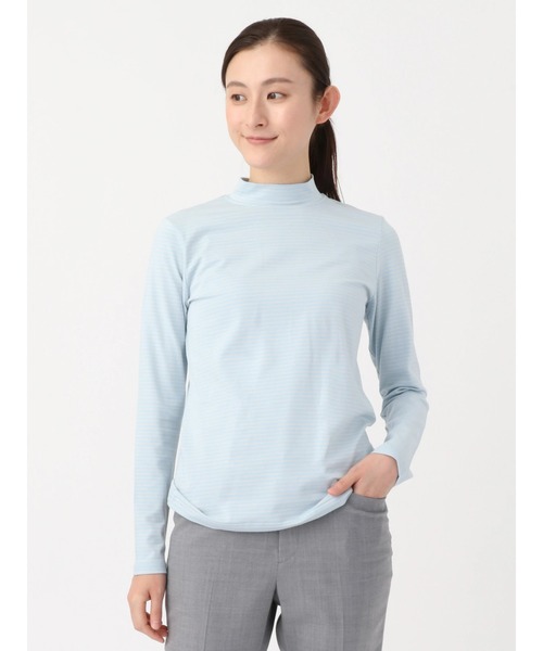 McGREGOR(マックレガー)の「ベア天竺ハイネックカットソー(Tシャツ/カットソー・レディース・ライトブルー/ピンク/ライトグリーン/ネイビー/オレンジ・M/L)」の7枚目の写真