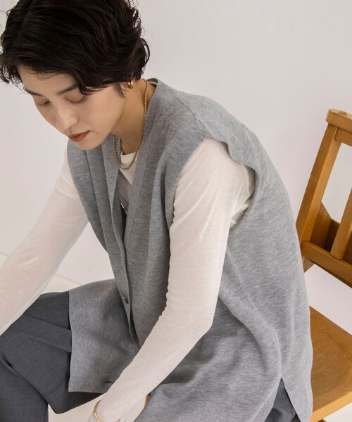 セール】肩タックV前あきベスト（ベスト）｜NOLLEY'S（ノーリーズ）の