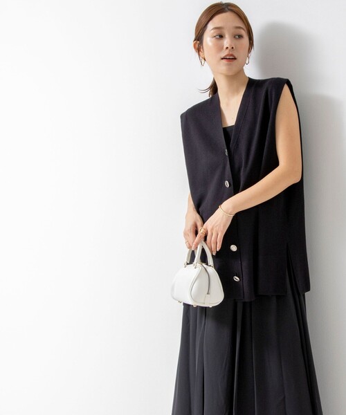 NOLLEY'S ノーリーズ 肩タック V前あき ベスト セール 30%OFF】肩タックV前あきベスト(505858499) | ノーリーズ
