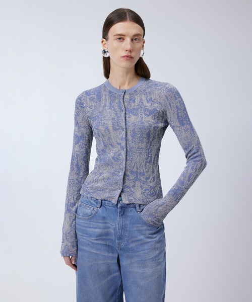 JNBY(ジェーエヌビーワイ)の「Miao Silver Jewelry Crew-neck Cardigan(ニット/セーター・レディース・グレー/ブルー・36/38/40)」の22枚目の写真