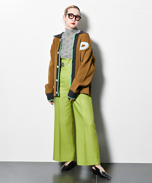 TOGA PULLA（トーガ　プルラ）の「【TOGA PULLA/トーガプルラ】Rayon polyester パンツ（スラックス・レディース・カーキ・SMALL/X-SMALL）」の8枚目の写真