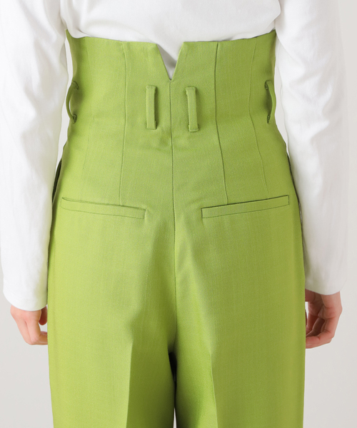 TOGA PULLA（トーガ　プルラ）の「【TOGA PULLA/トーガプルラ】Rayon polyester パンツ（スラックス・レディース・カーキ・SMALL/X-SMALL）」の13枚目の写真