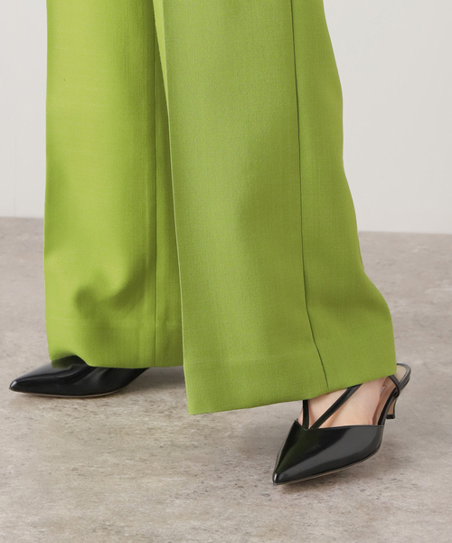 TOGA PULLA（トーガ　プルラ）の「【TOGA PULLA/トーガプルラ】Rayon polyester パンツ（スラックス・レディース・カーキ・SMALL/X-SMALL）」の16枚目の写真