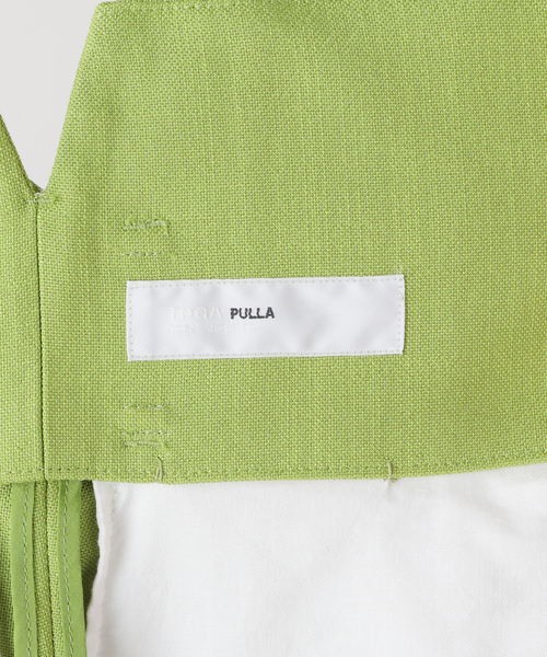 TOGA PULLA（トーガ　プルラ）の「【TOGA PULLA/トーガプルラ】Rayon polyester パンツ（スラックス・レディース・カーキ・SMALL/X-SMALL）」の2枚目の写真