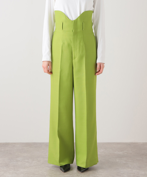 TOGA PULLA（トーガ　プルラ）の「【TOGA PULLA/トーガプルラ】Rayon polyester パンツ（スラックス・レディース・カーキ・SMALL/X-SMALL）」の6枚目の写真