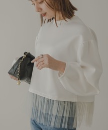 rectangle | チュールフリルドッキングプルオーバー(Tシャツ/カットソー)