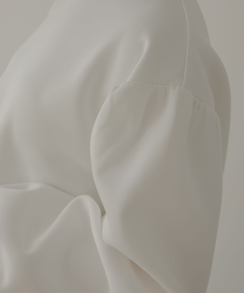 rectangle（レクタングル）の「チュールフリルドッキングプルオーバー（Tシャツ/カットソー・レディース・オフホワイト/ブラック・FREE）」の10枚目の写真