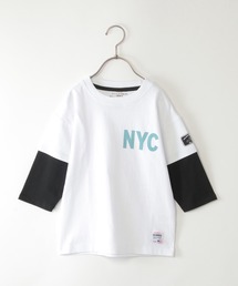 ikka | 7分袖フェイクレイヤードT(120~160cm)(Tシャツ/カットソー)