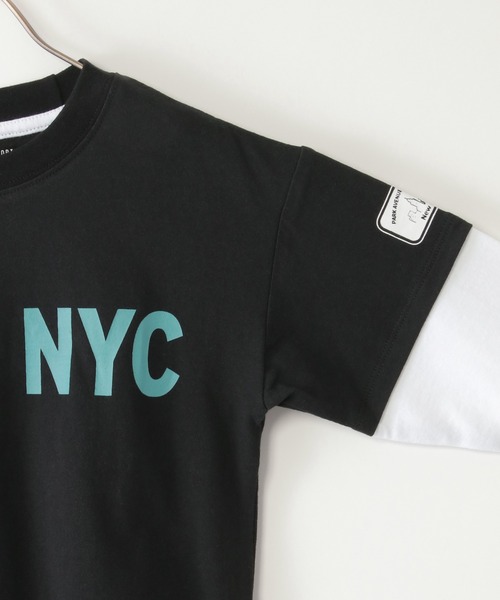 ikka（イッカ）の「7分袖フェイクレイヤードT（120~160cm）（Tシャツ/カットソー・キッズ・ブラック/オフホワイト・160/140/130/120/150）」の6枚目の写真