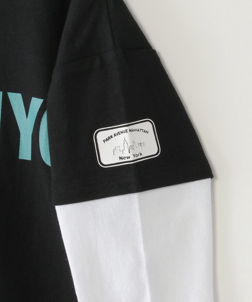 ikka（イッカ）の「7分袖フェイクレイヤードT（120~160cm）（Tシャツ/カットソー・キッズ・ブラック/オフホワイト・160/140/130/120/150）」の8枚目の写真