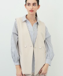 saloon | SALOON(サルーン)/【オフィス/セレモニー/セットアップ可】ツインクロスジレベスト(ベスト)