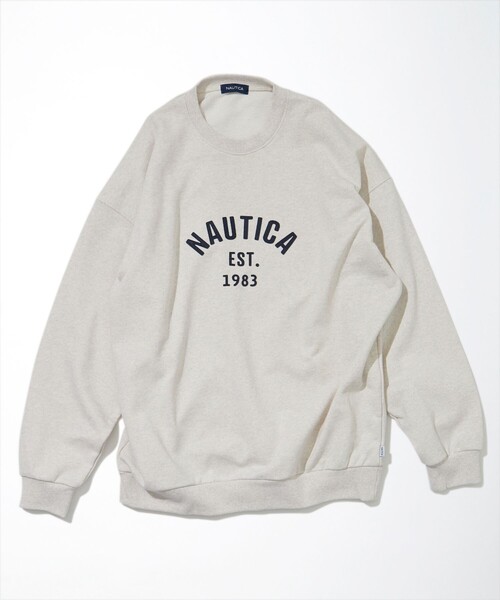 NAUTICA（ノーティカ）の「NAUTICA/ノーティカ Felt Patch Arch Logo Crewneck Sweatshirt/フェルトパッチ　アーチロゴクルーネック スウェットシャツ（スウェット・メンズ・ブラック/ブルー/ライトグレー/ホワイト/ネイビー・LARGE/MEDIUM/X-LARGE）」の18枚目の写真