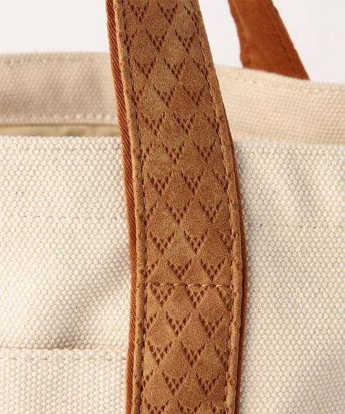 Another Edition（アナザーエディション）の「キャンバストートSサイズ/AE CANVAS TOTE S（トートバッグ・レディース・ホワイト/ブラック/ブラウン・フリー）」の10枚目の写真