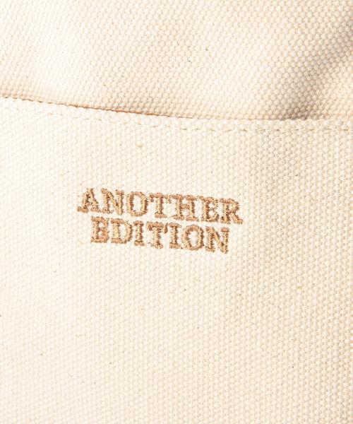 Another Edition（アナザーエディション）の「キャンバストートSサイズ/AE CANVAS TOTE S（トートバッグ・レディース・ホワイト/ブラック/ブラウン・フリー）」の4枚目の写真