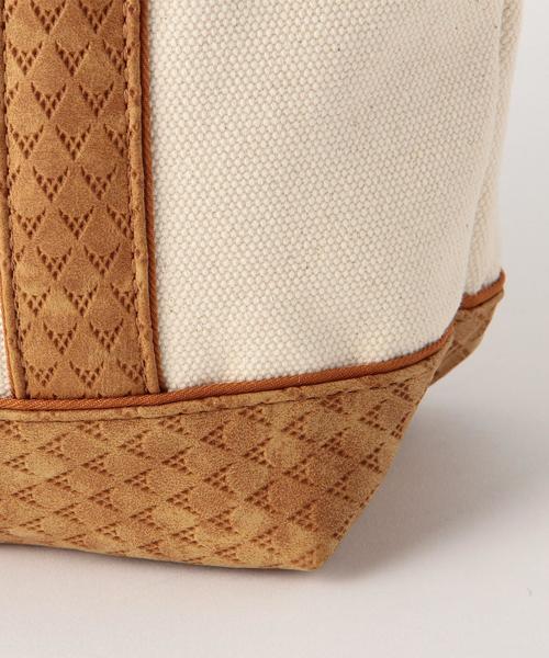 Another Edition（アナザーエディション）の「キャンバストートSサイズ/AE CANVAS TOTE S（トートバッグ・レディース・ホワイト/ブラック/ブラウン・フリー）」の5枚目の写真