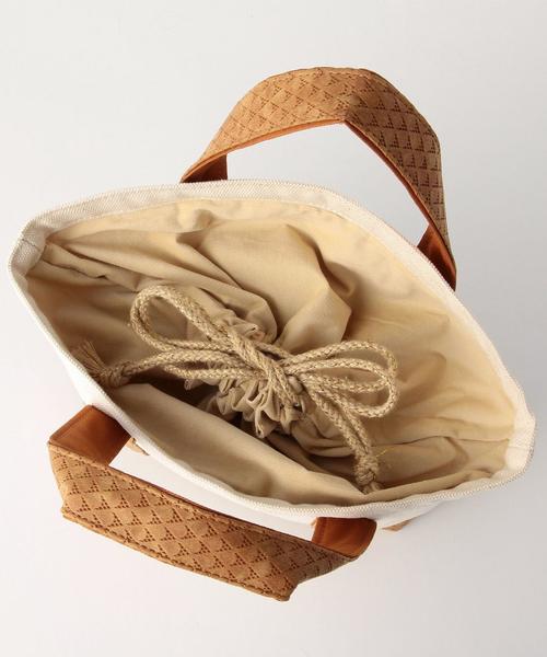 Another Edition（アナザーエディション）の「キャンバストートSサイズ/AE CANVAS TOTE S（トートバッグ・レディース・ホワイト/ブラック/ブラウン・フリー）」の6枚目の写真