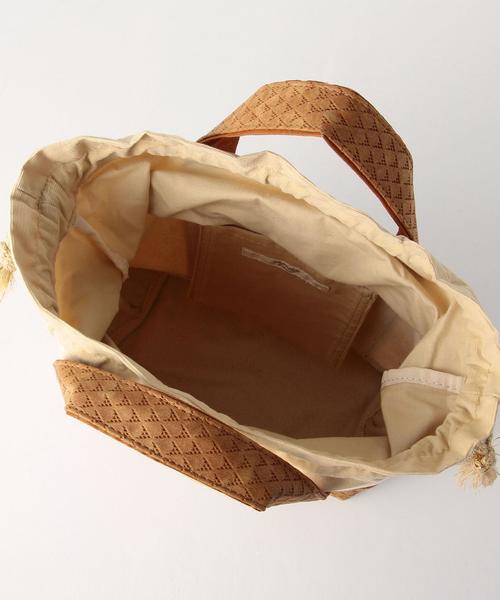 Another Edition（アナザーエディション）の「キャンバストートSサイズ/AE CANVAS TOTE S（トートバッグ・レディース・ホワイト/ブラック/ブラウン・フリー）」の7枚目の写真