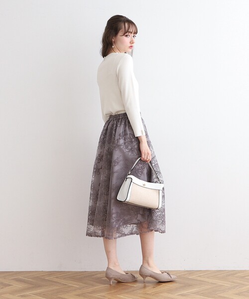 couture brooch（クチュールブローチ）の「◆LEMON ポイントパール調プチハイネックニット（ニット/セーター・レディース・ベビーピンク/オフホワイト/ブラック・42/38）」の8枚目の写真