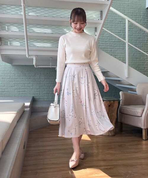 couture brooch（クチュールブローチ）の「◆LEMON ポイントパール調プチハイネックニット（ニット/セーター・レディース・ベビーピンク/オフホワイト/ブラック・42/38）」の10枚目の写真