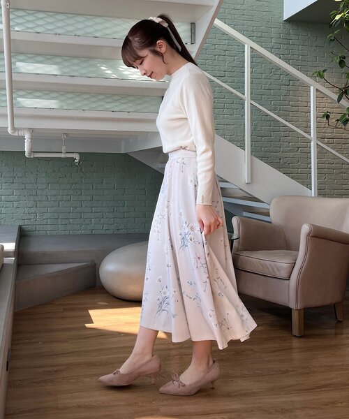 couture brooch（クチュールブローチ）の「◆LEMON ポイントパール調プチハイネックニット（ニット/セーター・レディース・ベビーピンク/オフホワイト/ブラック・42/38）」の11枚目の写真