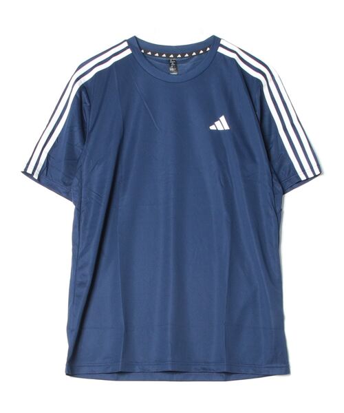 adidas(アディダス)の「アディダス adidas トレイン エッセンシャルズ スリーストライプス トレーニング半袖Tシャツ(Tシャツ/カットソー・メンズ・ホワイト/ダークブルー/ブラック・S/M/L/LL/3L)」の3枚目の写真