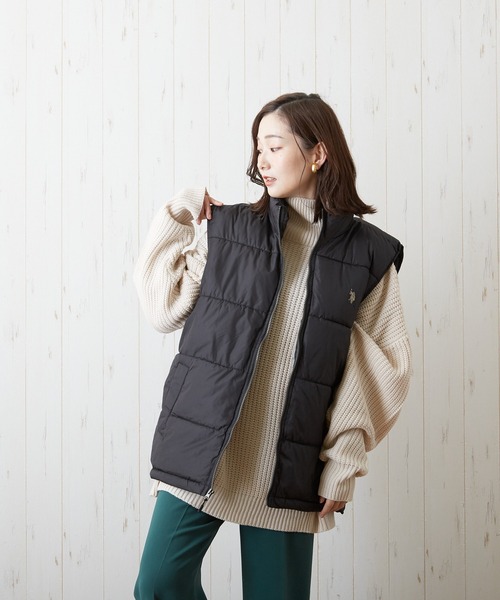 U.S. POLO ASSN.（ユーエスポロアッスン）の「US.POLO.ASSN. ワンポイント刺繍 中綿ベスト（ダウンベスト・メンズ・ホワイト/ブラック/ベージュ/オリーブ・X-LARGE/MEDIUM/LARGE/SMALL）」の5枚目の写真