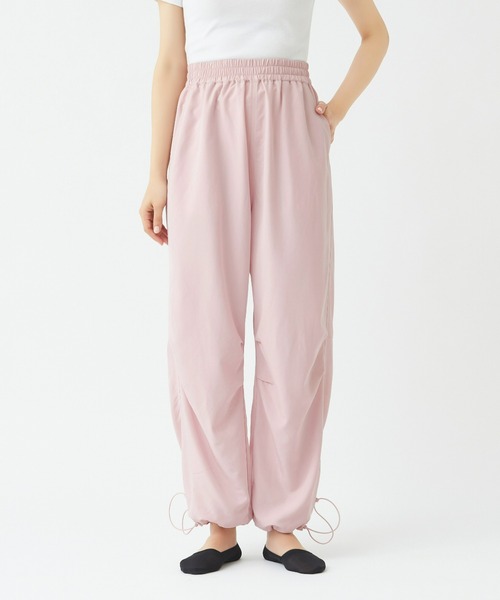 Tuche(トゥシェ)の「Tuche/トゥシェ ストレッチパンツ リラックスストレッチ パラシュートパンツ(その他パンツ・レディース・ブラック/ライトベージュ/ピンク系その他・MEDIUM/LARGE)」の9枚目の写真